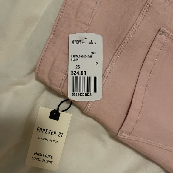 New Light Pink Skinny Jeans Sz 26 - Picture 5 of 10